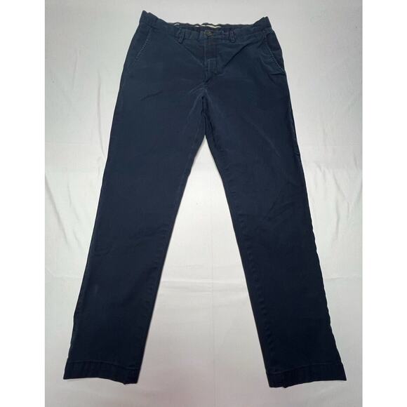 Banana Republic Other - Banana Republic Men's Navy Blue Slim Fit Lived-In Chino Pants - Size 33x28.5
